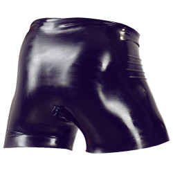 The Latex Collection Boxer long en latex avec étuis pénien et anal